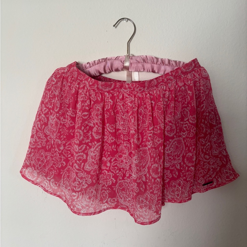 Vintage Pink Abercrombie and Fitch midi/mini skirt